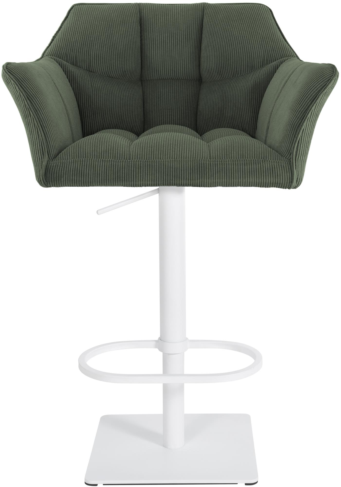 Barhocker Damaso W Cord, grün
