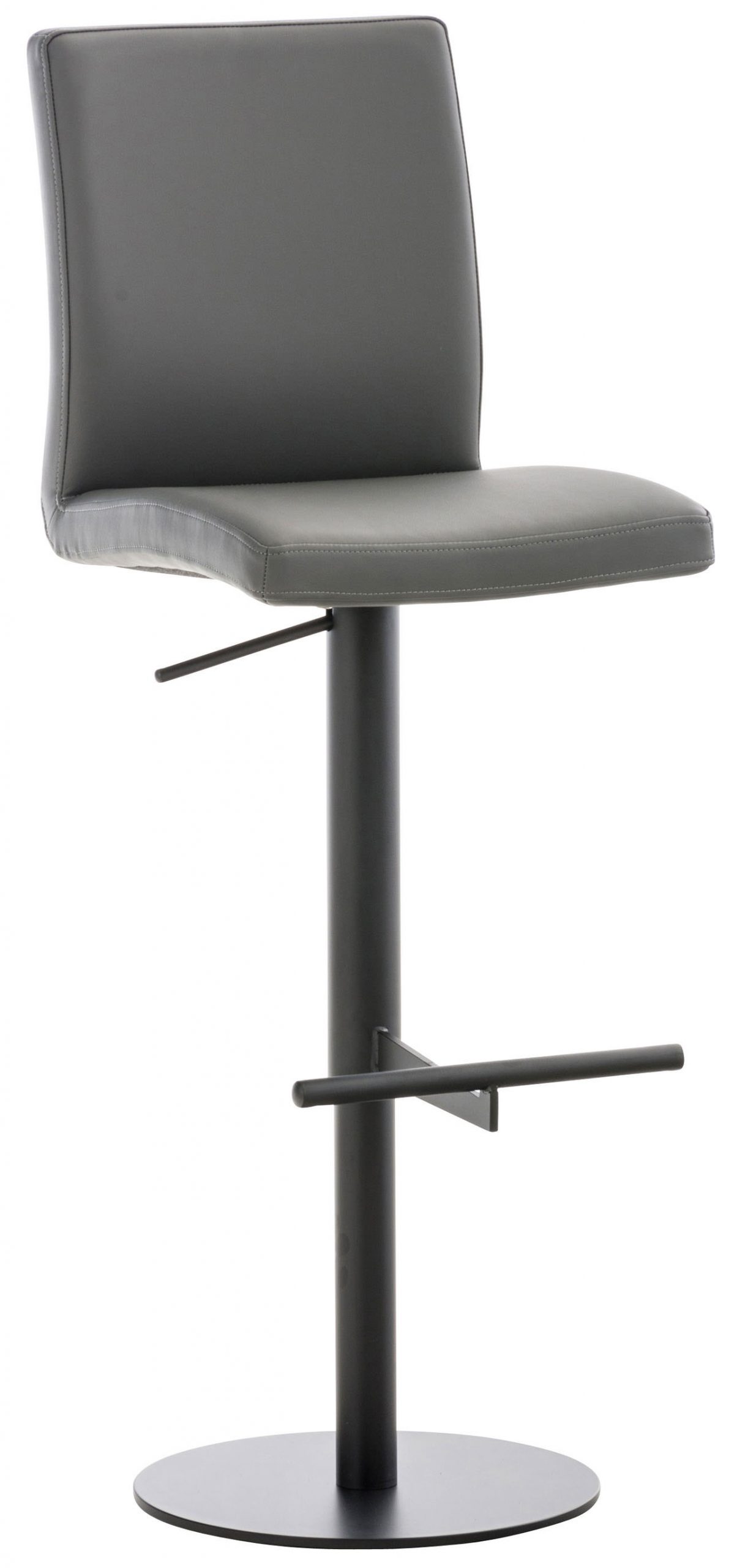 Barhocker Cadiz Kunstleder schwarz, grau
