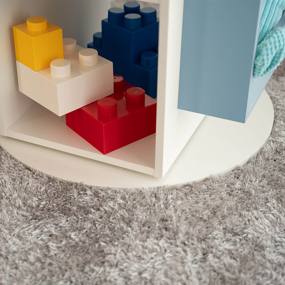 Kinderregal drehbar JUNA - 60 x 60 cm Blau