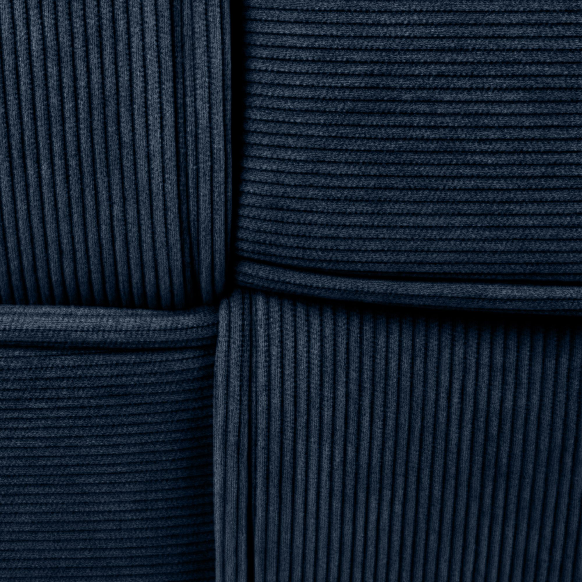 Sitzhocker Forinta Cord, dunkelblau