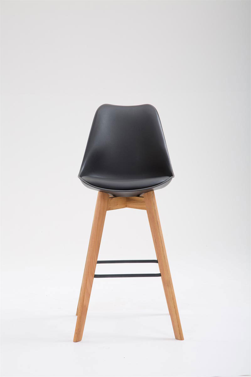 Barhocker Metz Kunststoff Natura, schwarz