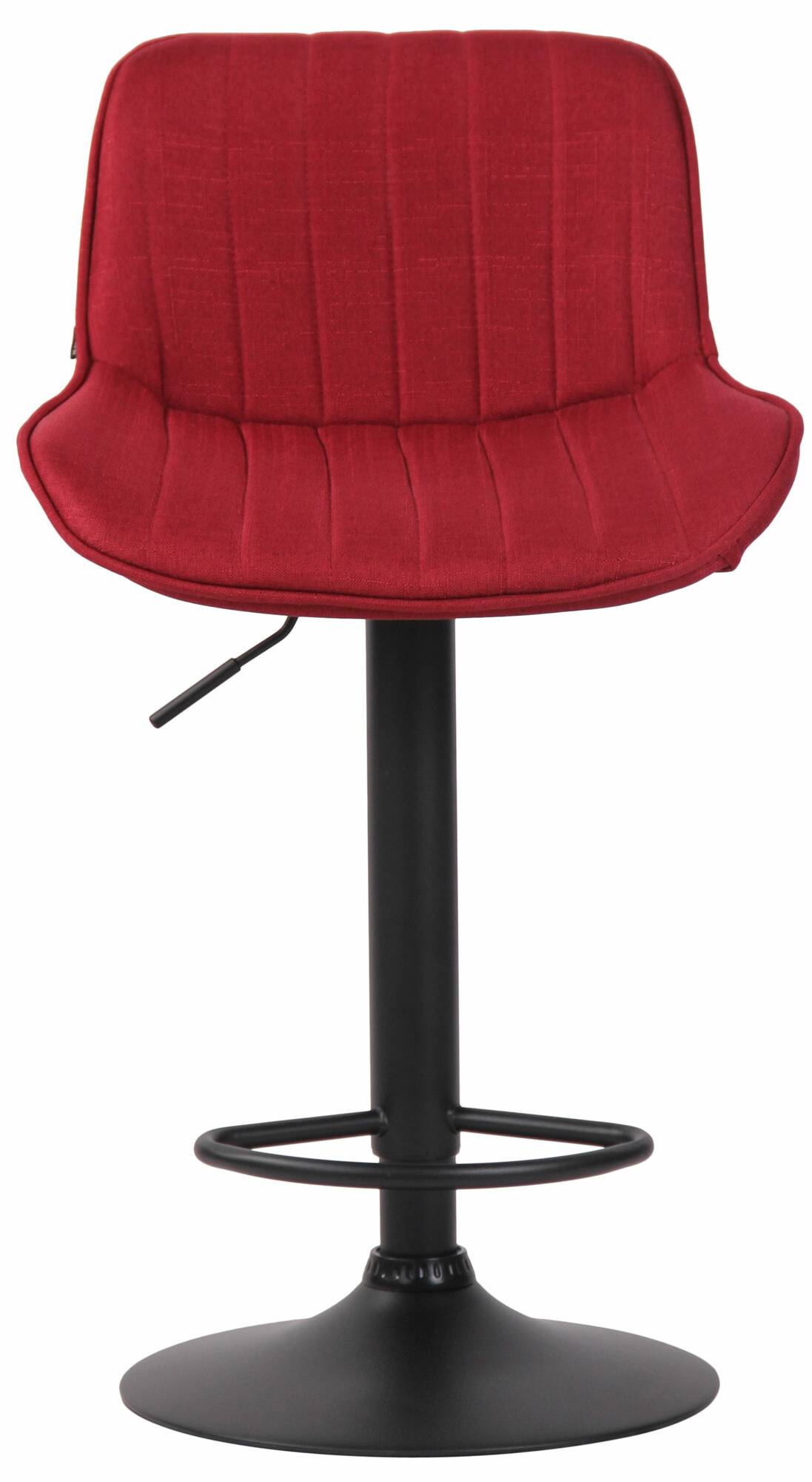 2er Set Barhocker Lentini Stoff schwarz, rot