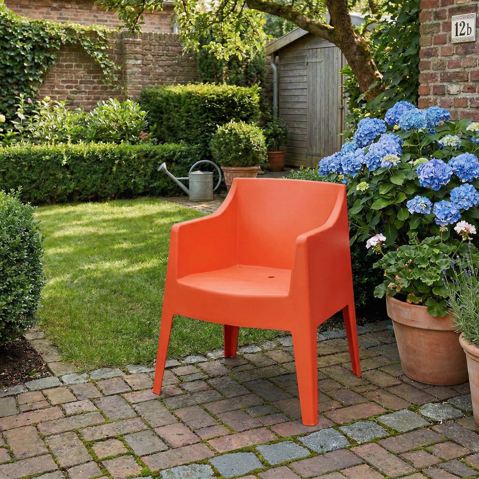 4er Set Stühle Bartal, orange