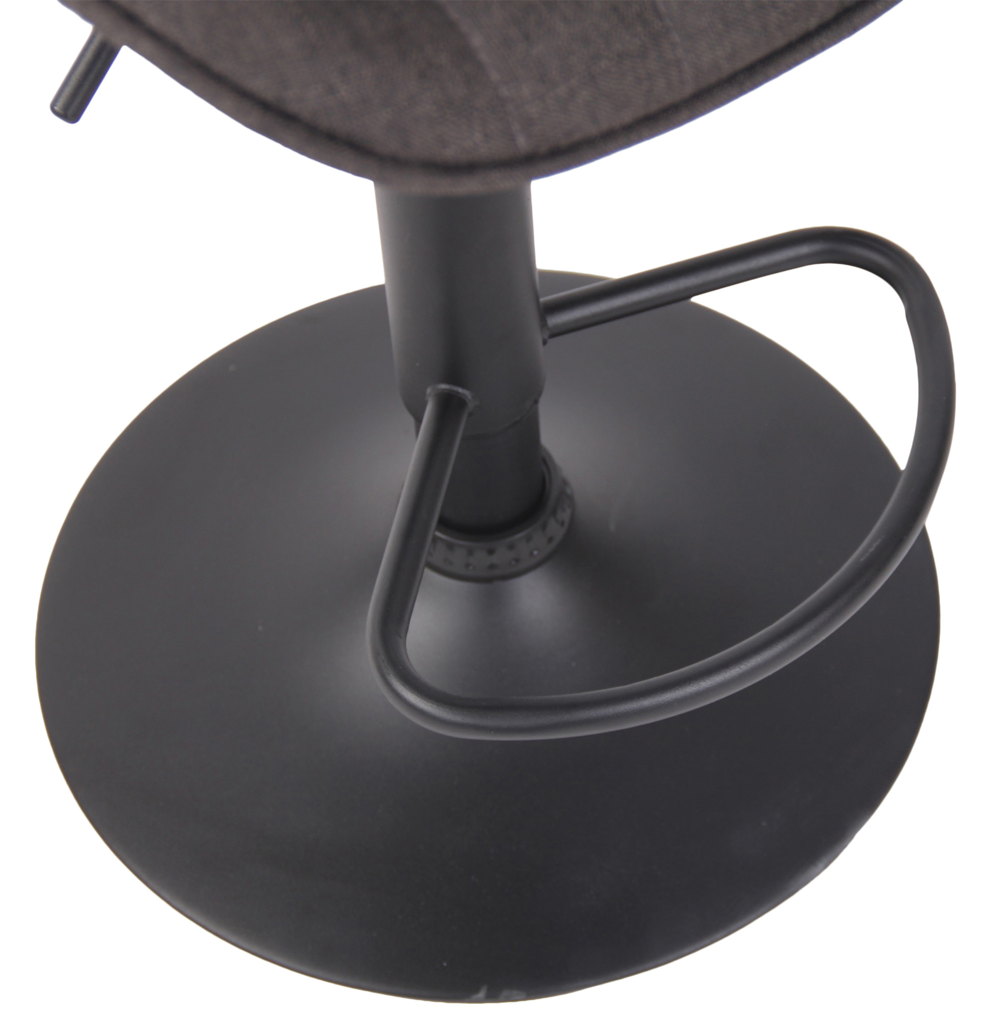 Barhocker Lentini Stoff schwarz, dunkelgrau