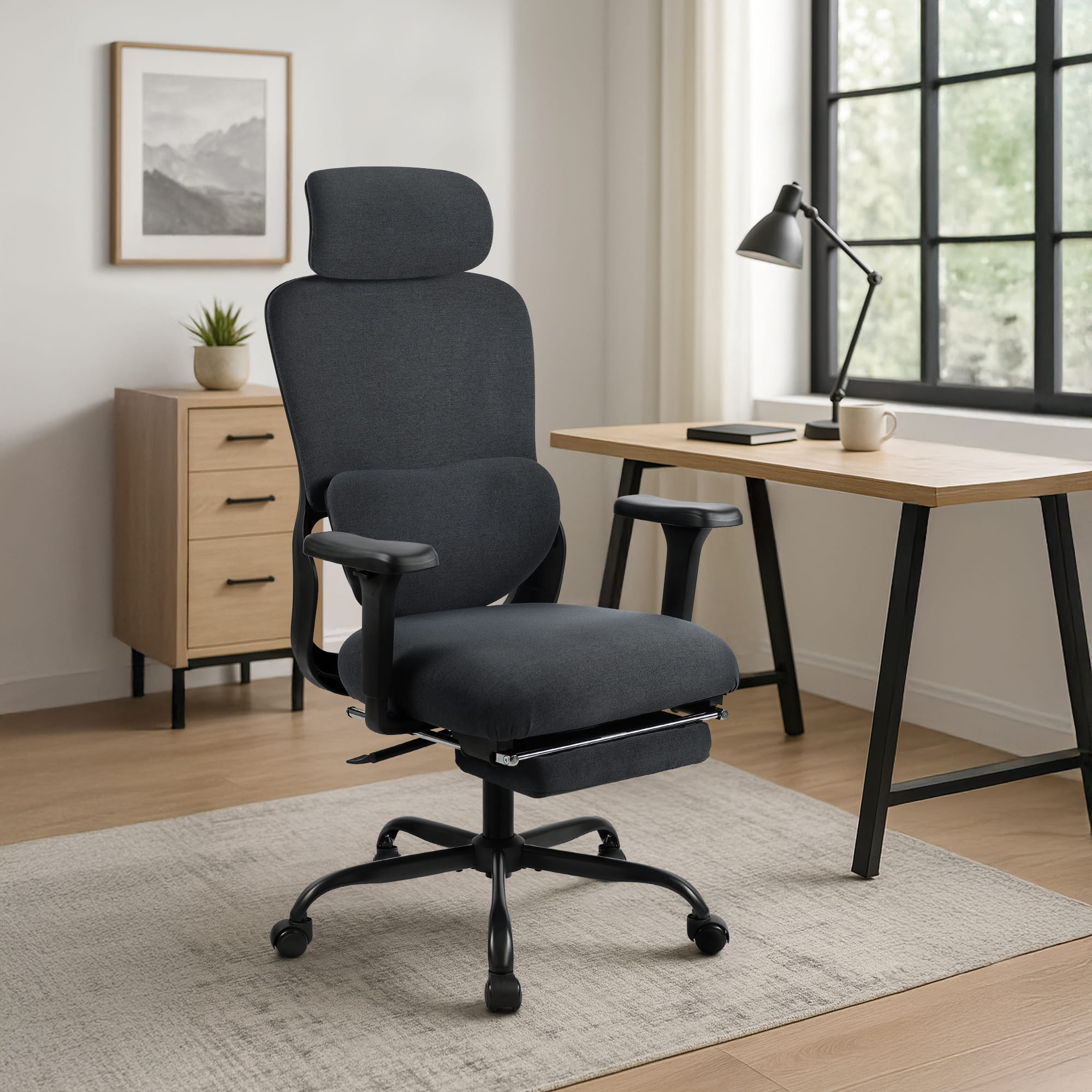 Bürostuhl Leesburg, schwarz/schwarz