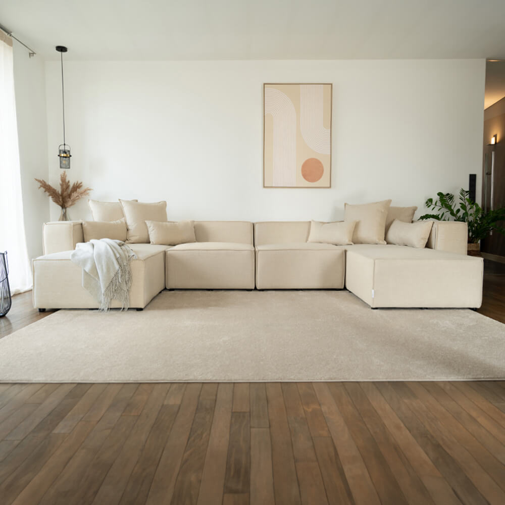 Modulares Sofa VERONA XL - 414 x 207 cm Beige
