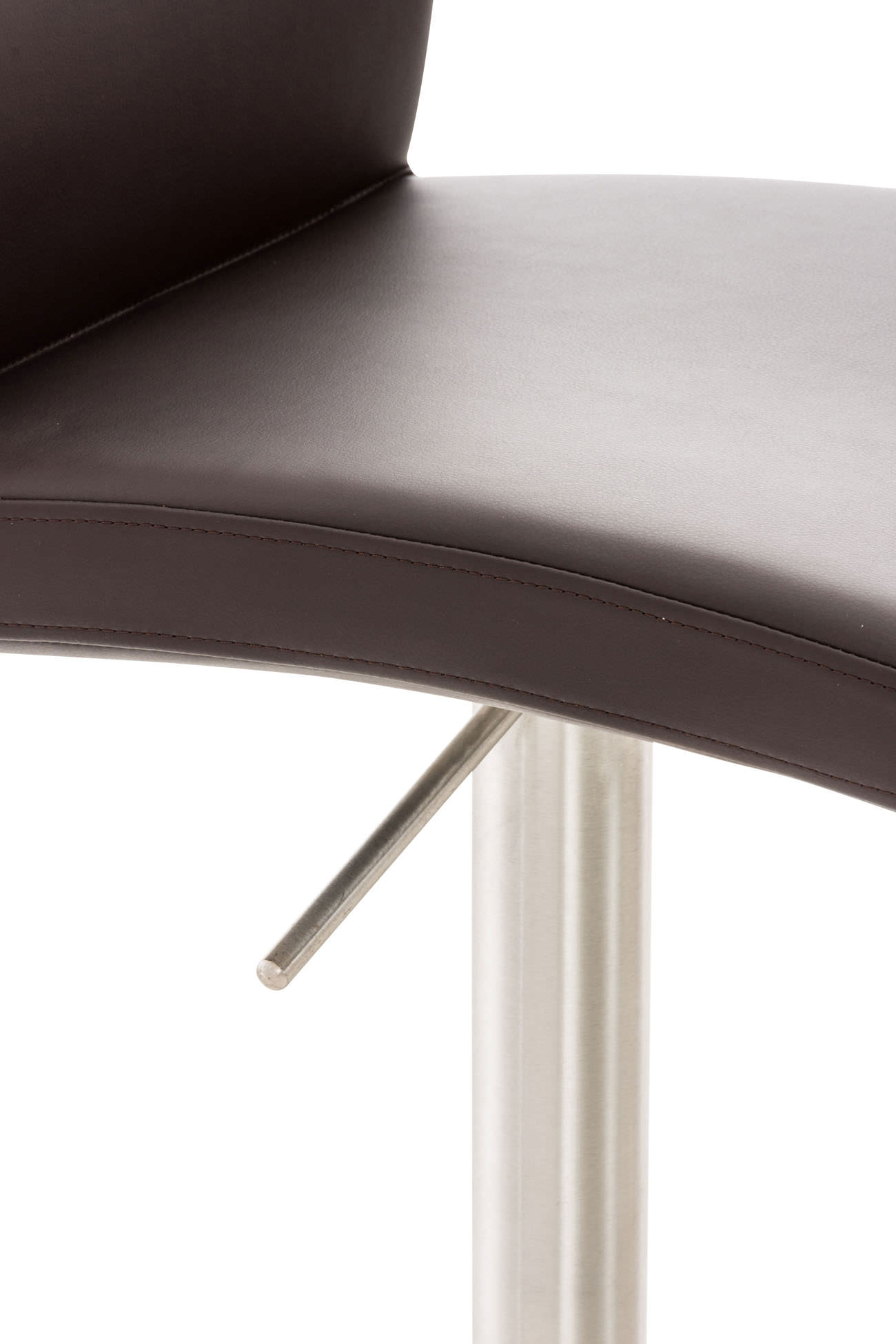 Barhocker Cadiz Kunstleder edelstahl, braun