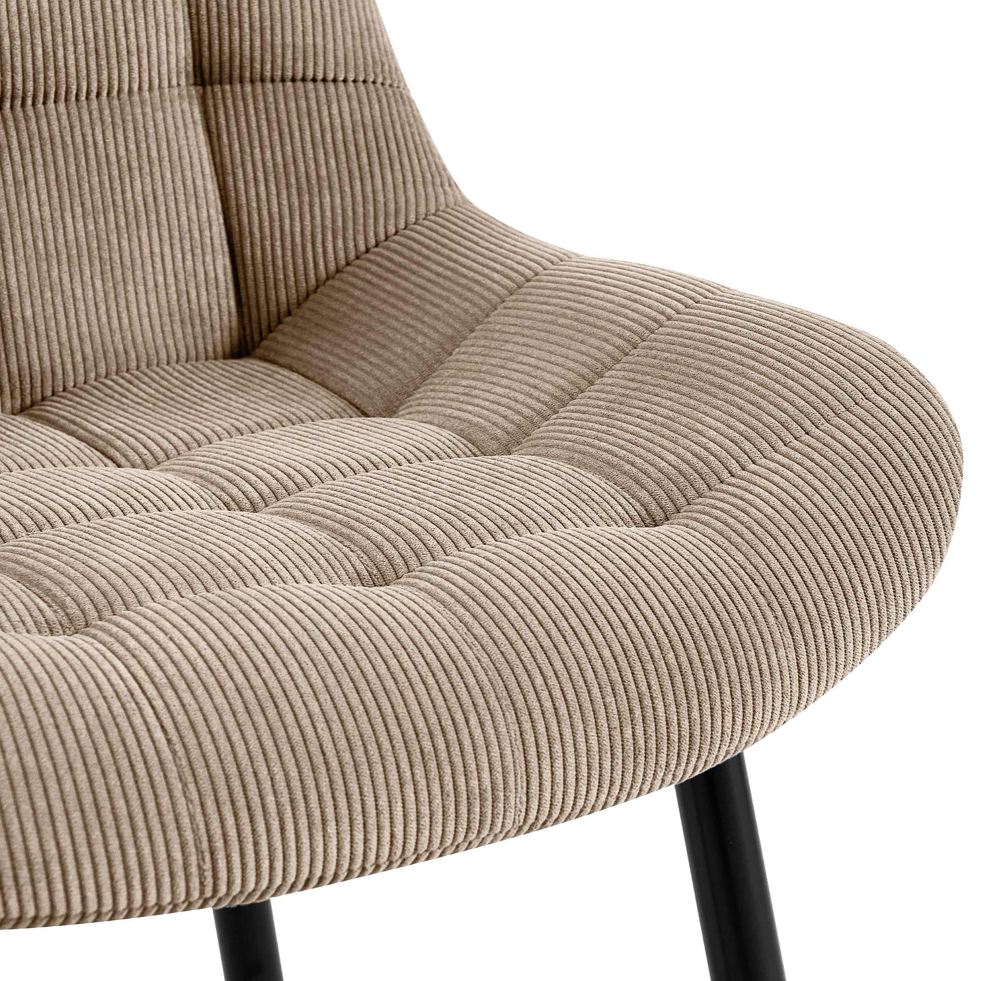 Esszimmerstuhl Sardna Cord, taupe