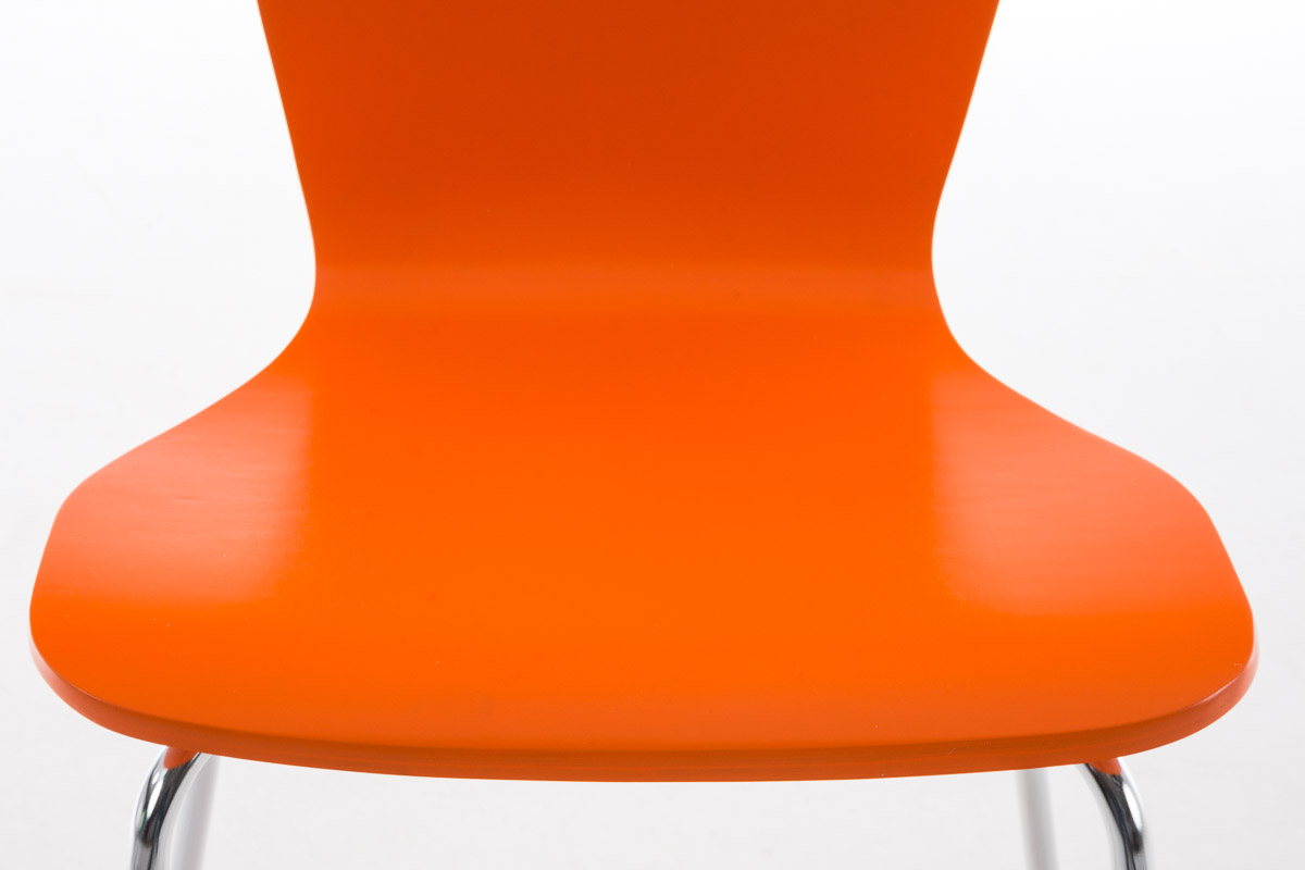 2er Set Besucherstuhl Aaron, orange