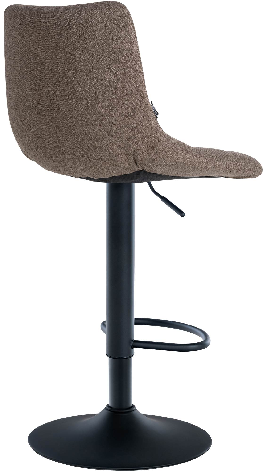 2er Set Barhocker Jerry Stoff schwarz, taupe