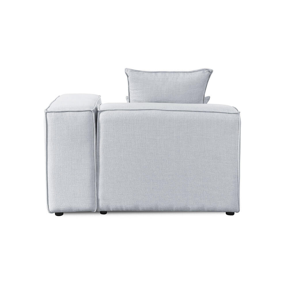 Modulares Sofa Rechtes Ecksofa VERONA - 120 x 70 cm Hellgrau