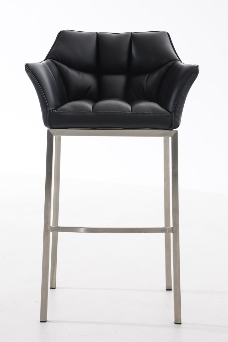 Barhocker Damaso E mit 4-Fuß Gestell, schwarz