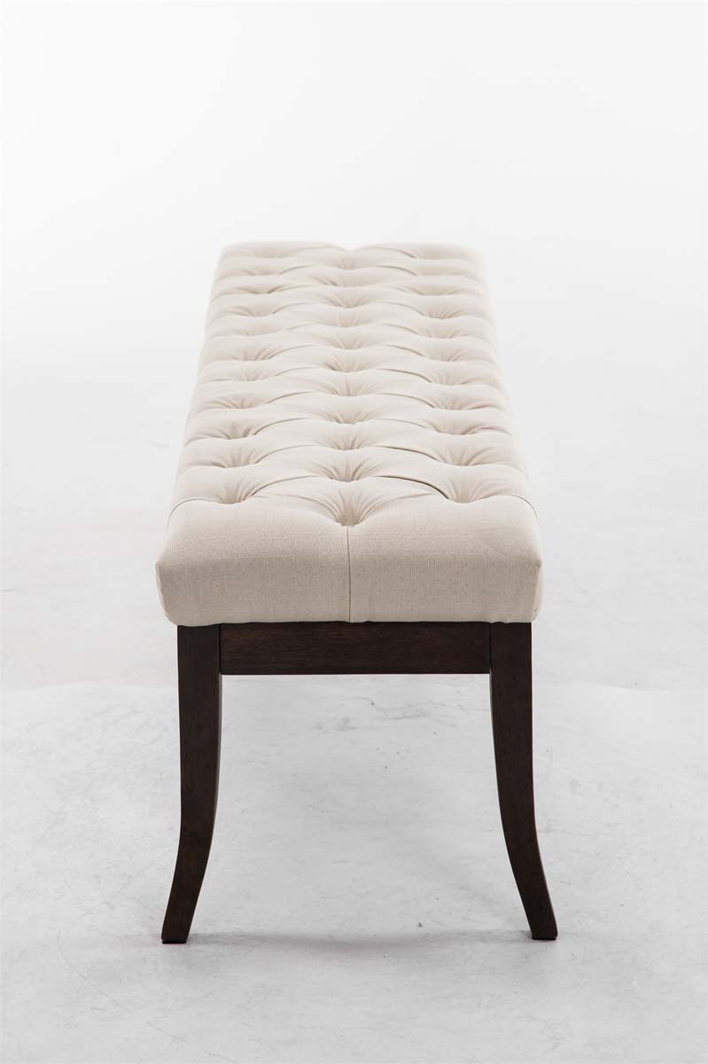 Sitzbank Ramses Stoff antik-dunkel 150, creme