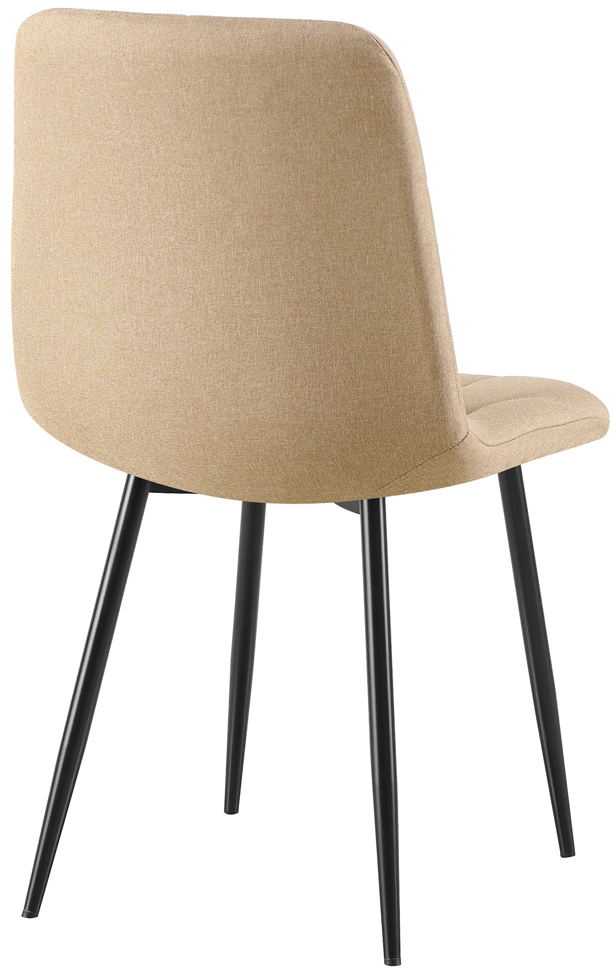 2er Set Esszimmerstuhl Clairton Stoff, taupe