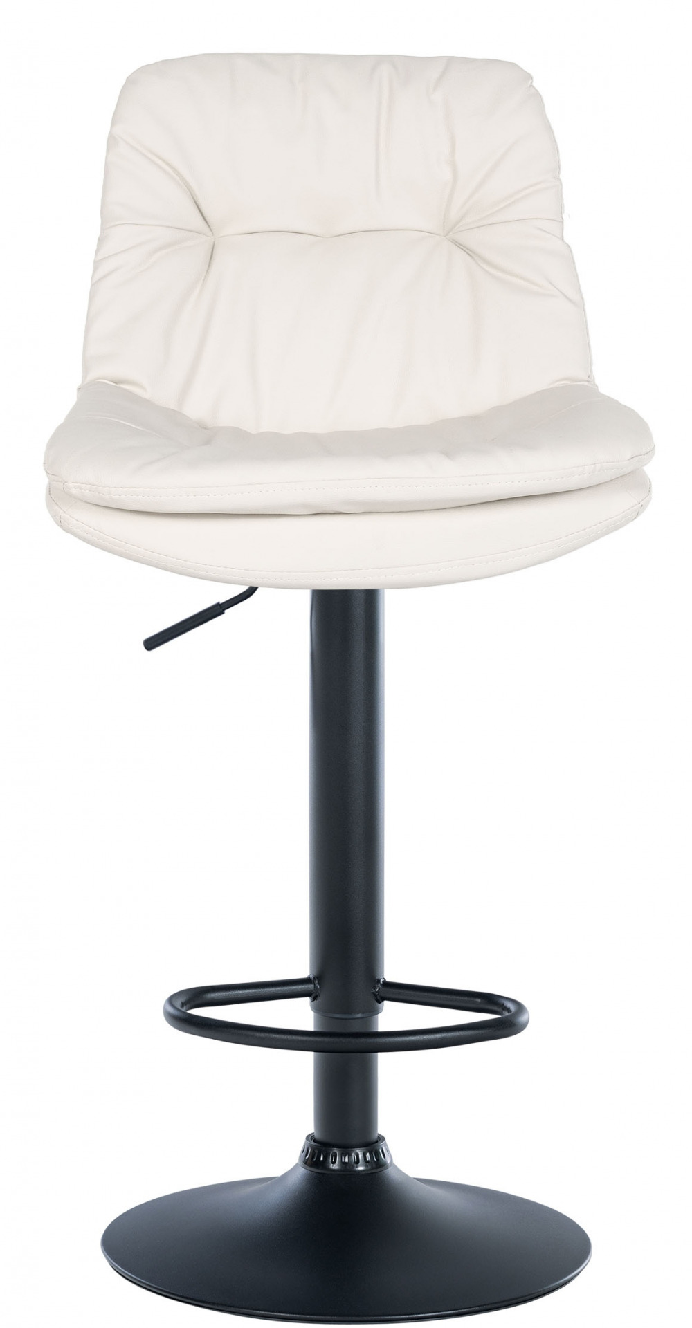 Barhocker Laurel Kunstleder schwarz, weiß