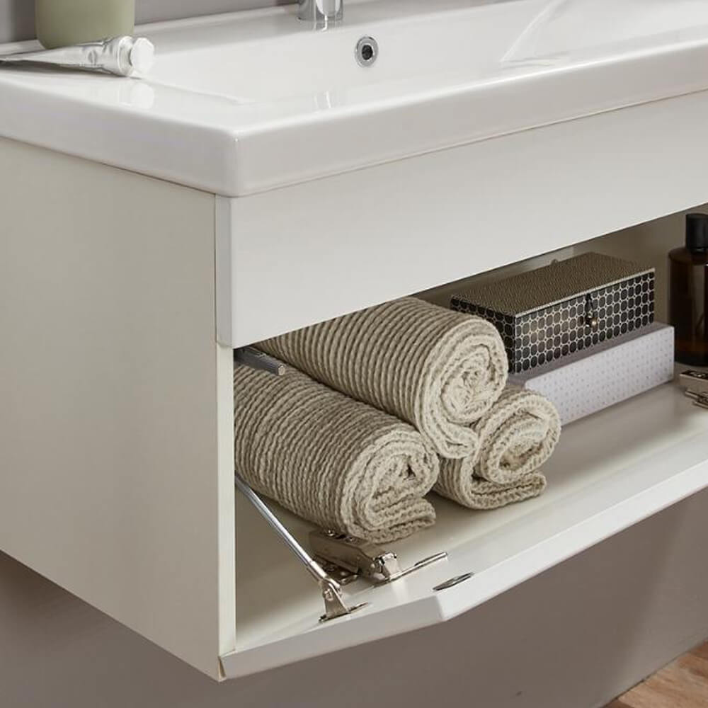 Badmöbel Komplettset WANGEROOGE XL - Weiß Made in Germany