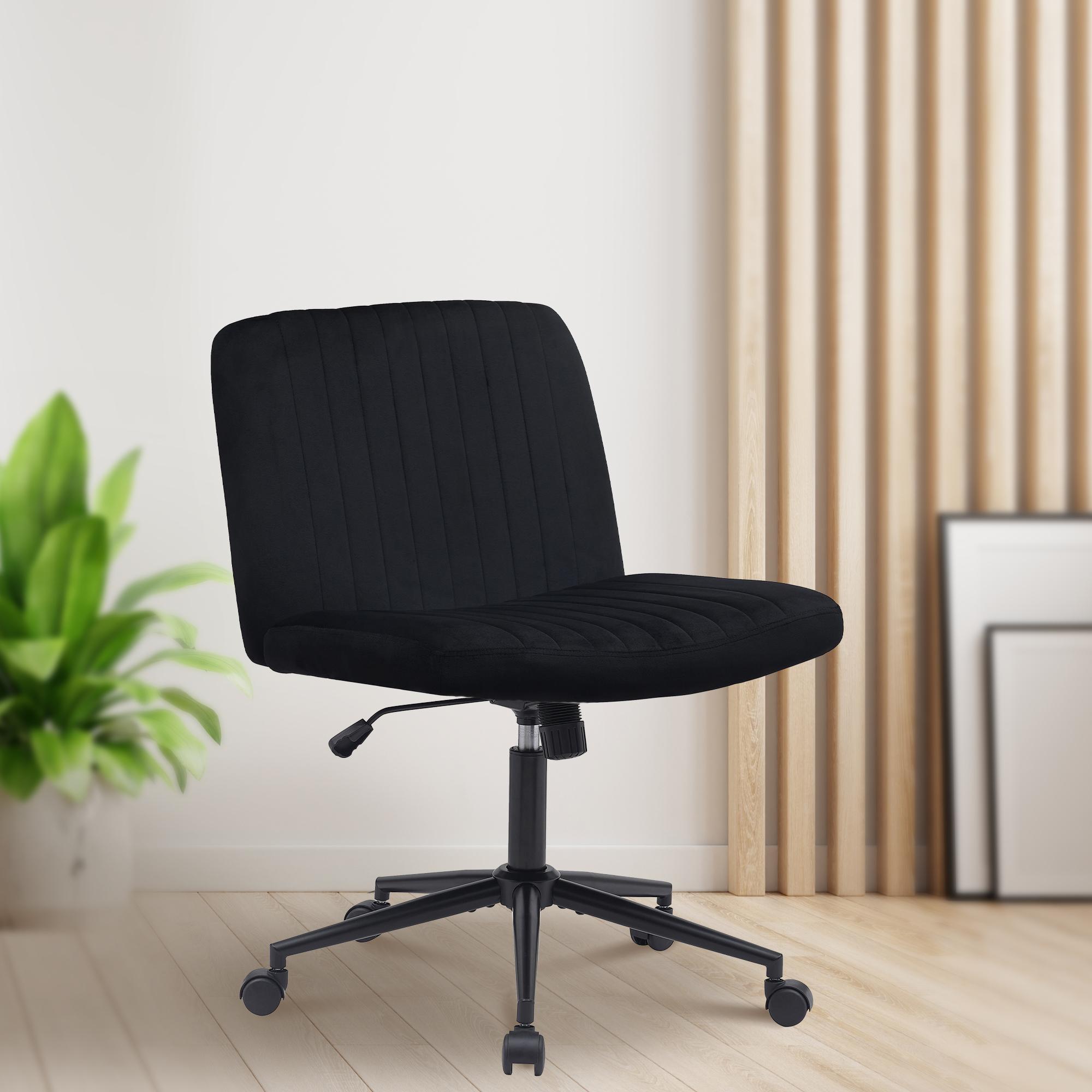 Bürostuhl Kingman Samt, schwarz