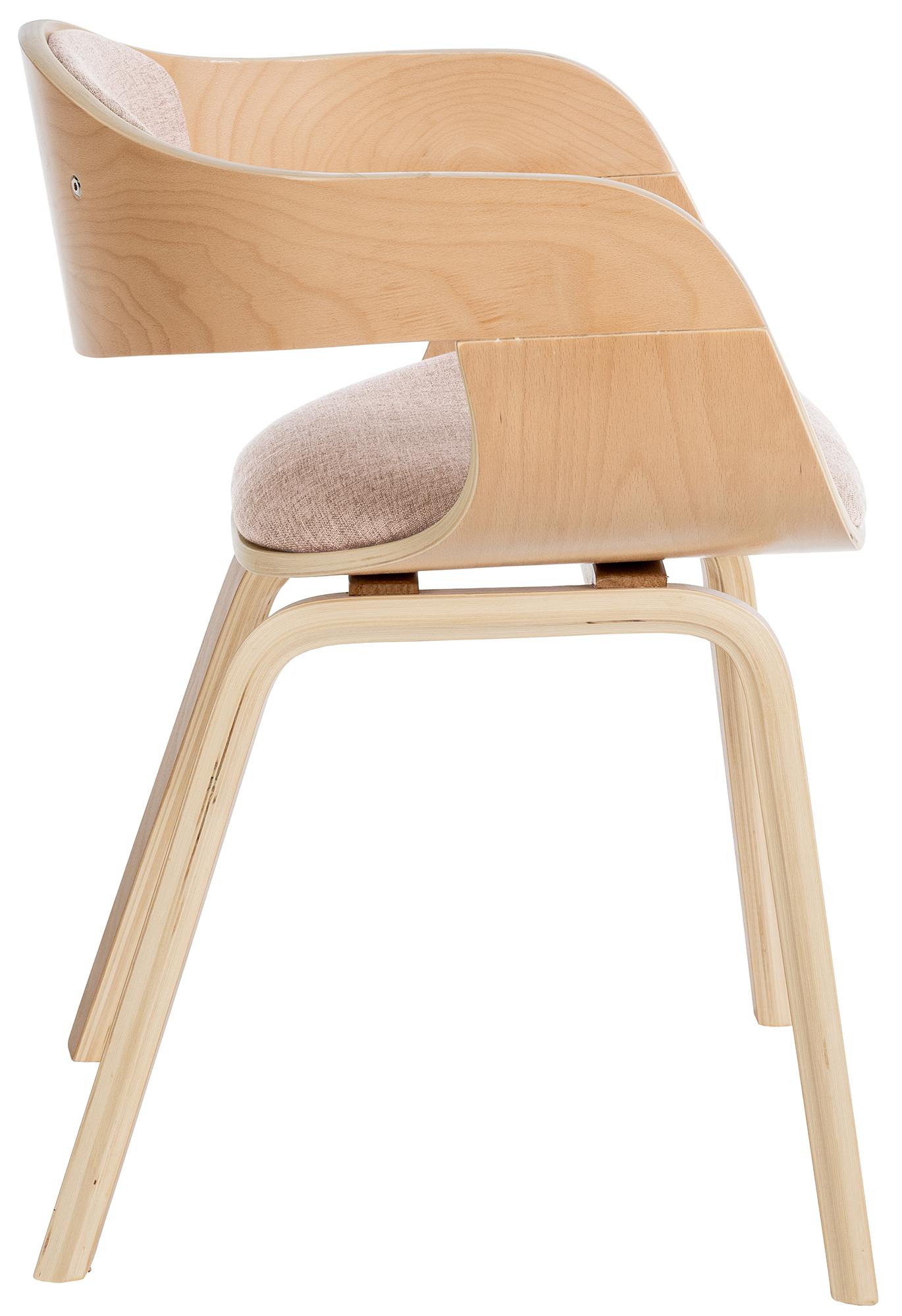 2er Set Stühle Kingston Stoff, natura/creme