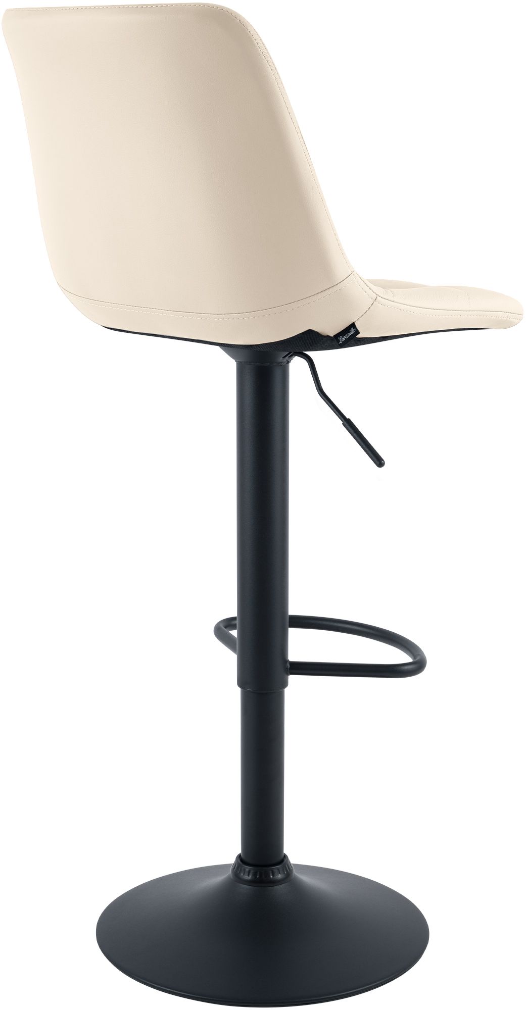 2er Set Barhocker Mapun Kunstleder, creme