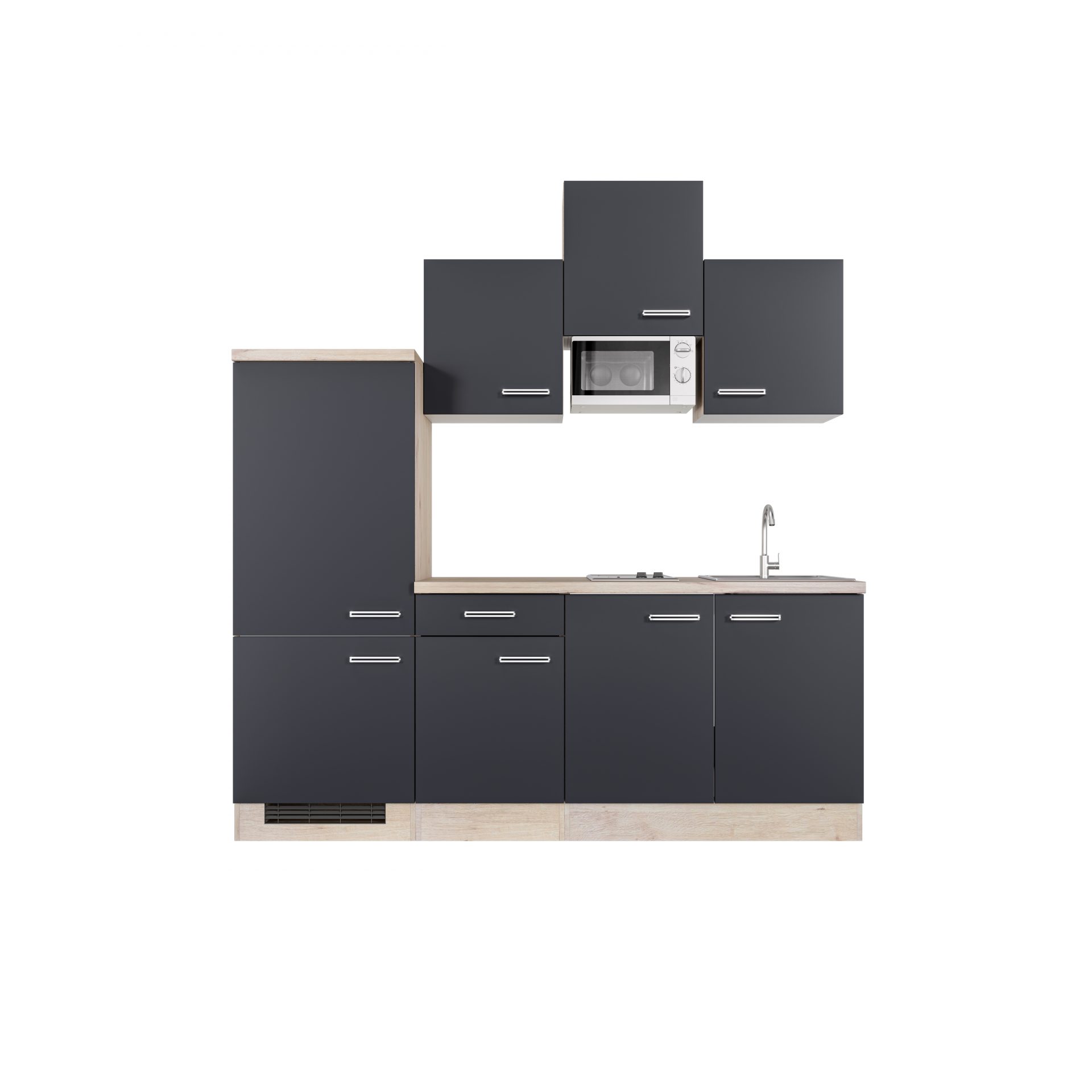Singleküche ELVA 210 cm mit E-Geräten