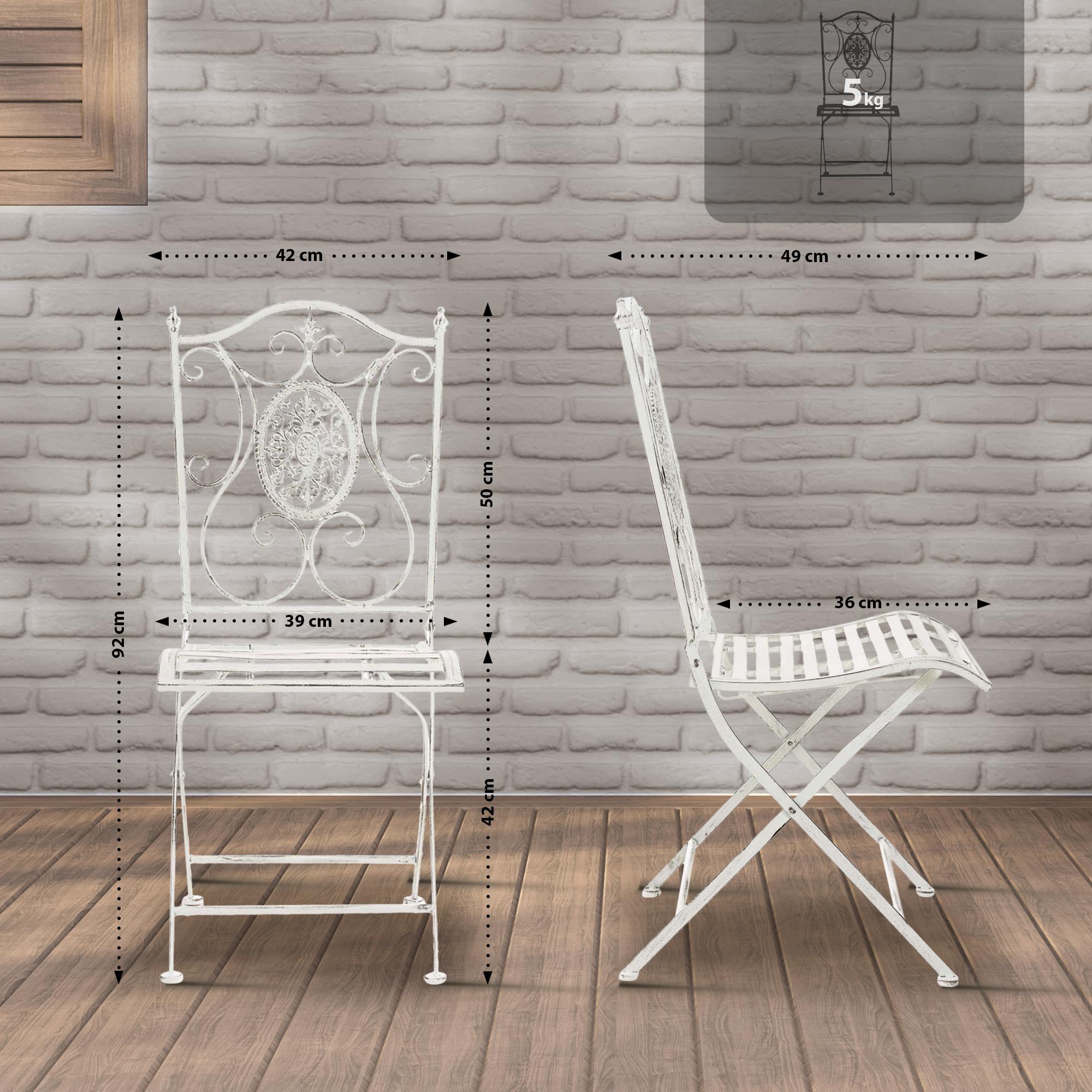 2er Set Stühle Sibell, weiß