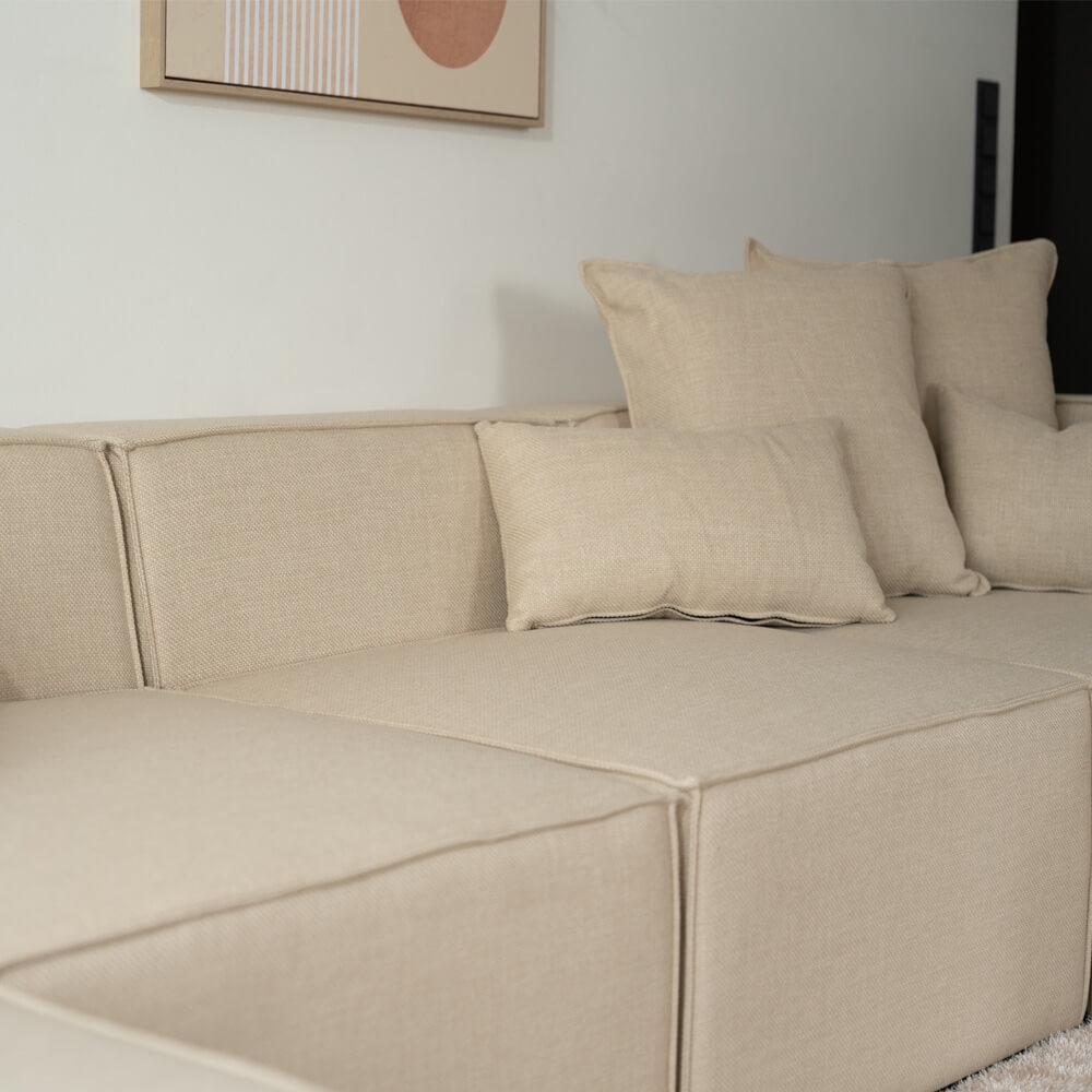 Modulares Sofa VERONA XL - 414 x 207 cm Beige