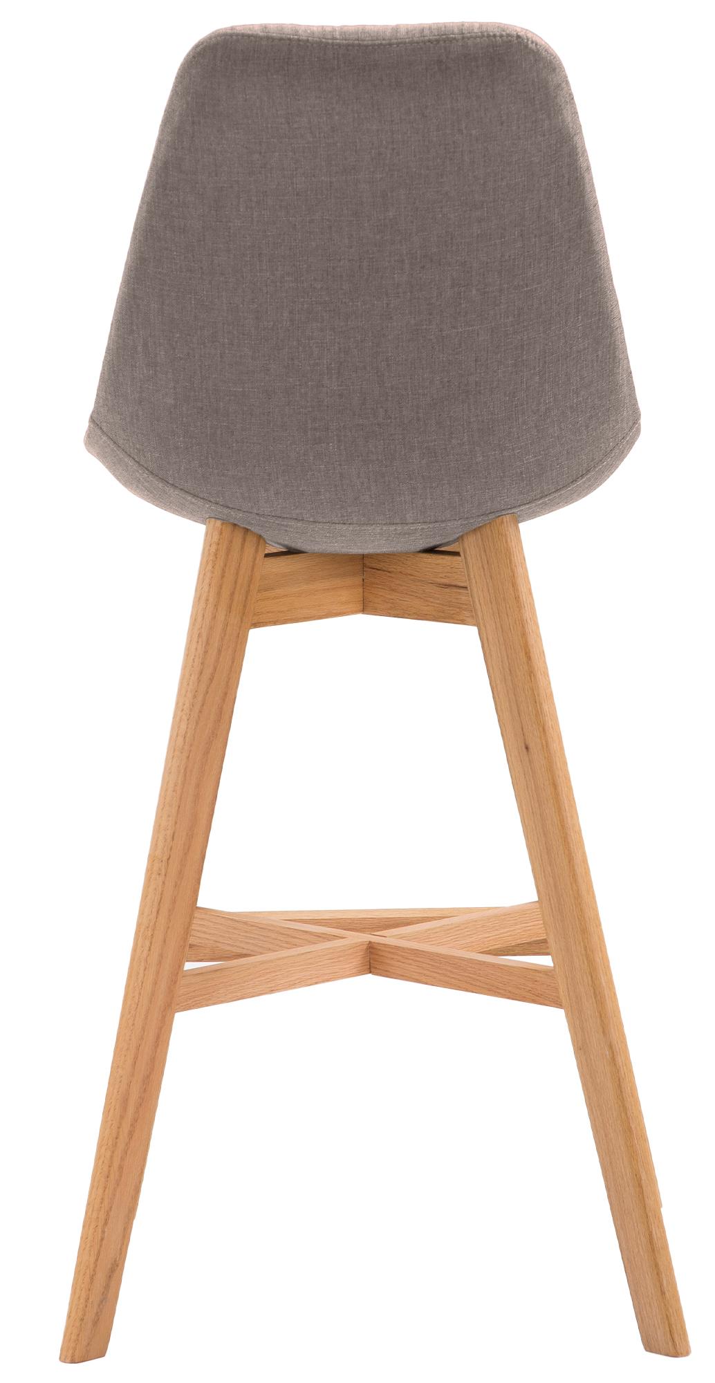 Barhocker Cannes Stoff Natura, taupe