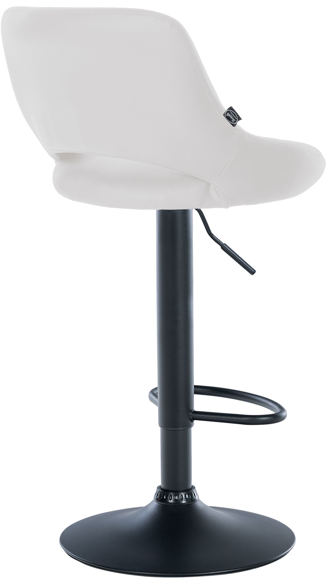 Barhocker Milet Kunstleder schwarz, weiß