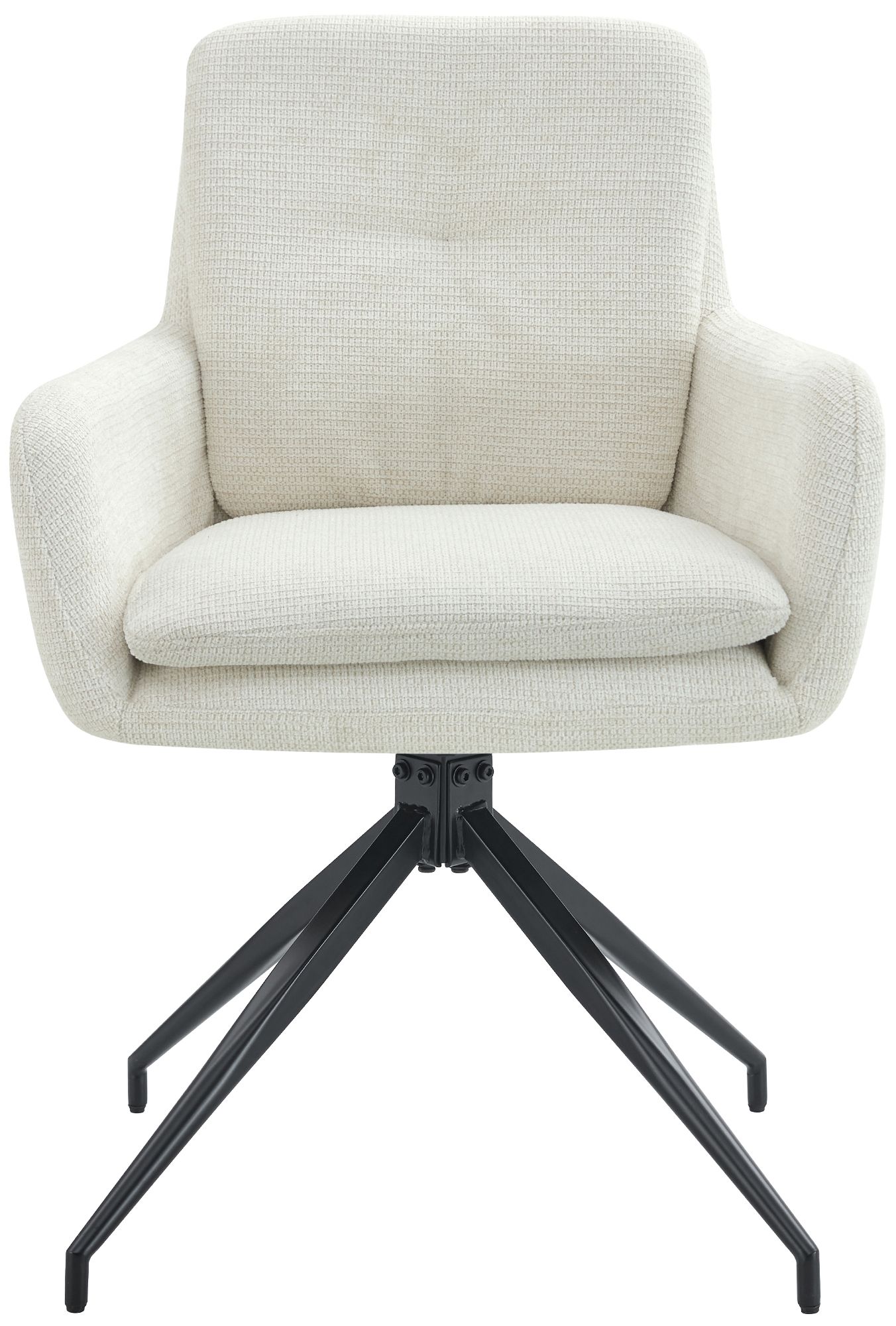 2er Set Esszimmerstuhl Pickett Stoff, creme