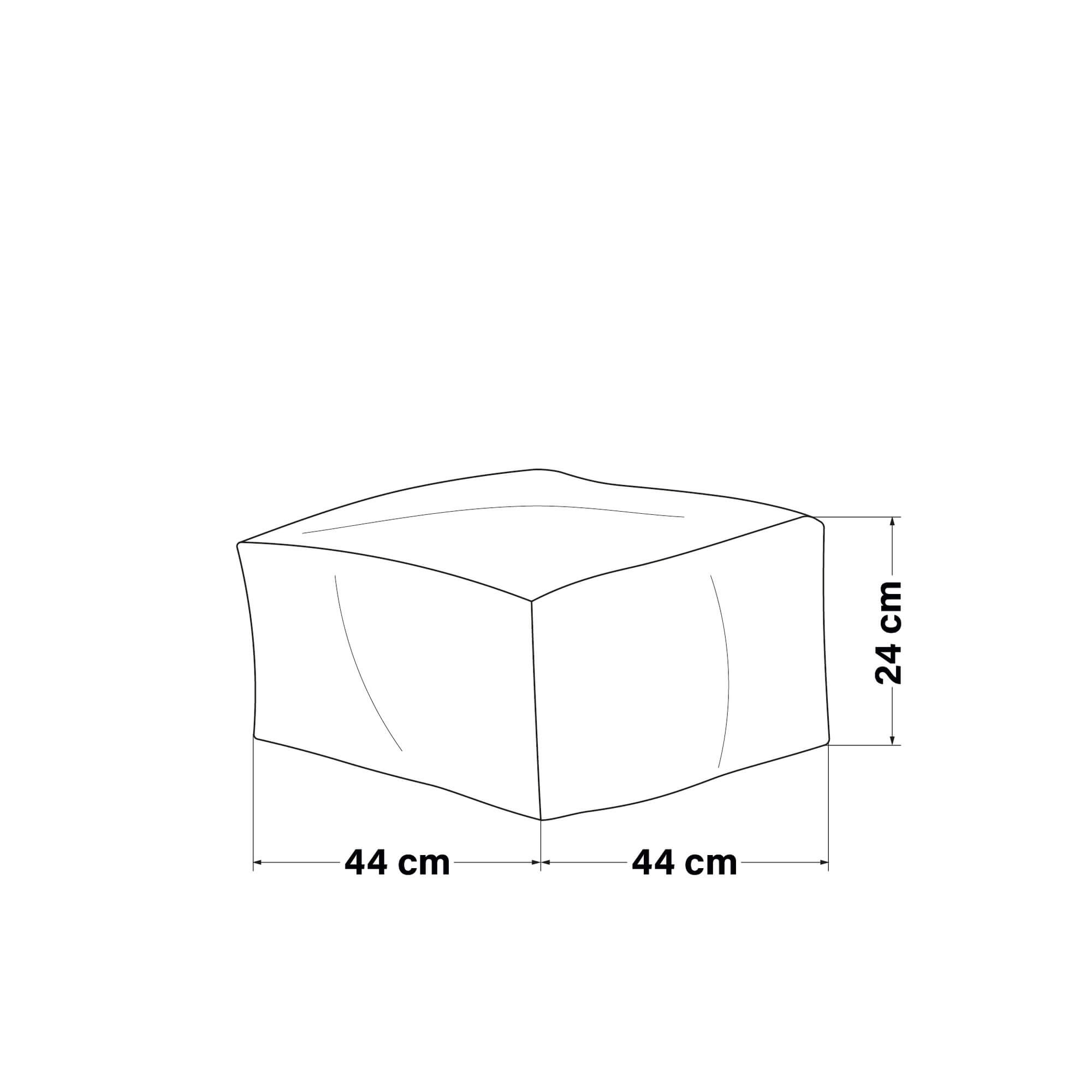 Sitzsack Hocker COZY - Anthrazit