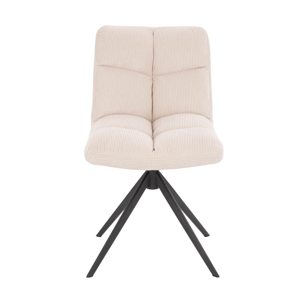Esszimmerstuhl drehbar CordNODA – 2er Set Creme