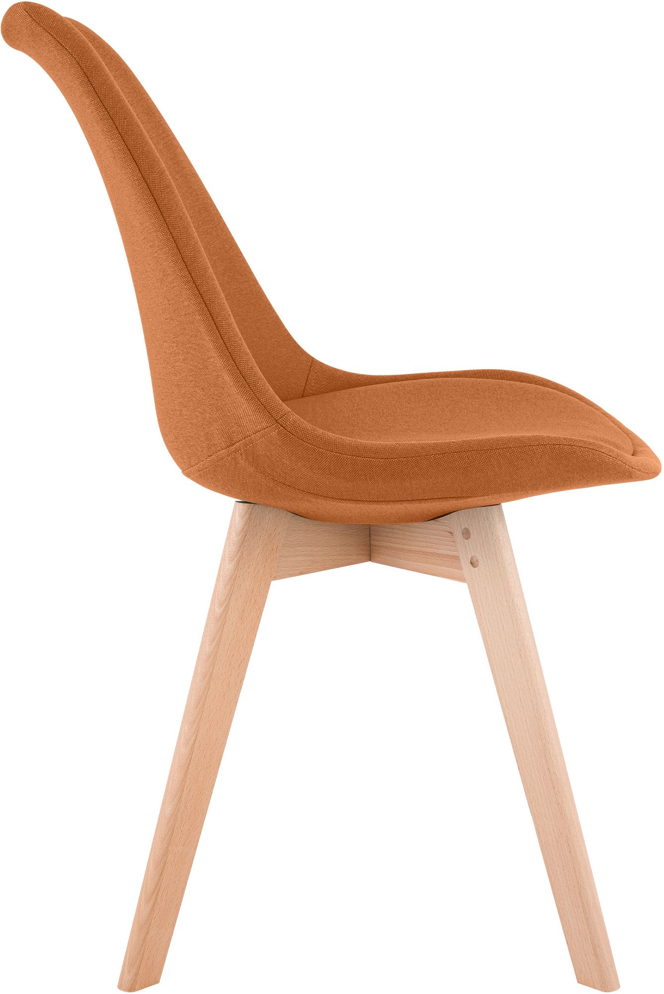 4er Set Stuhl Linares Stoff, orange