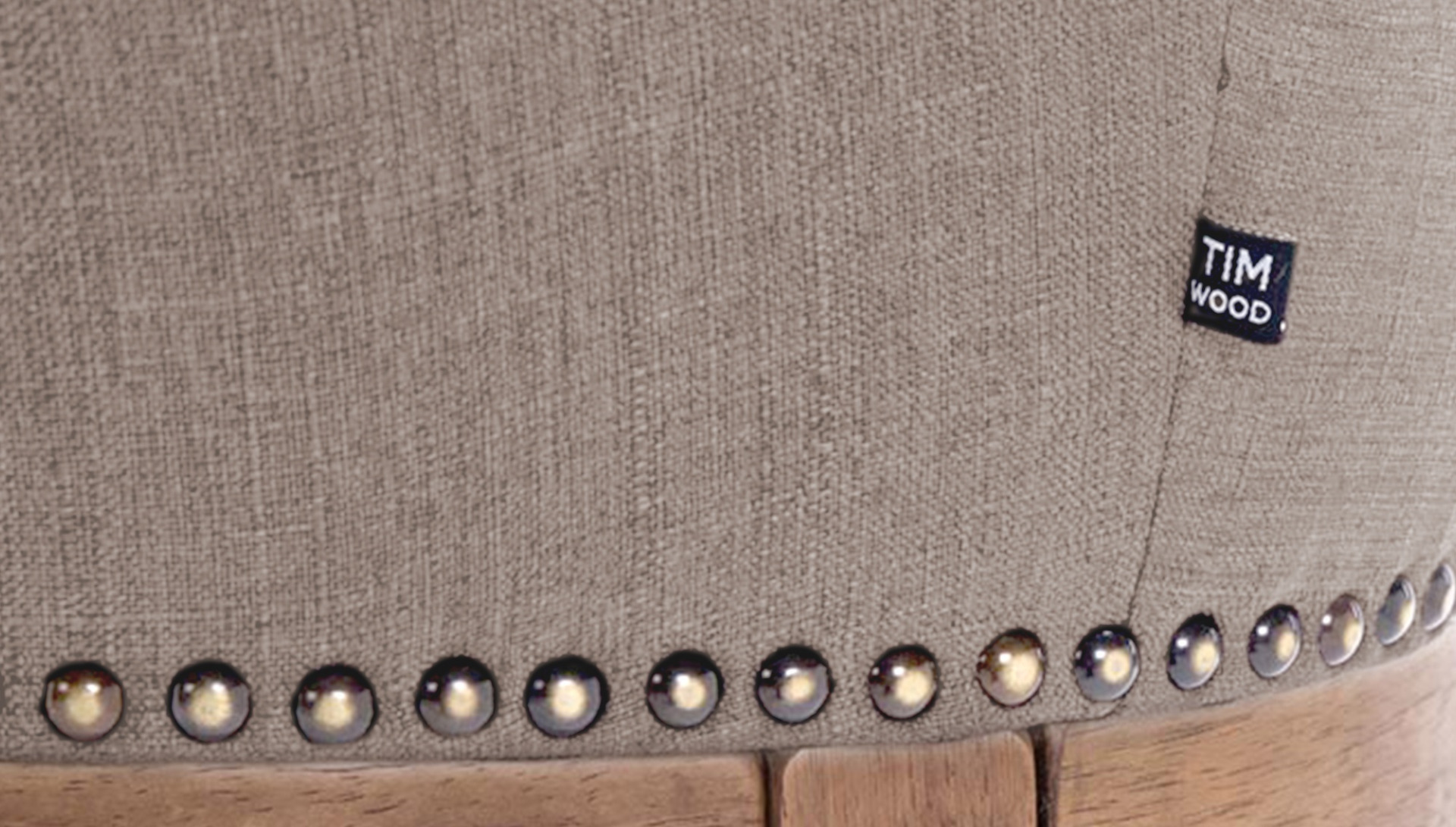 Barhocker Lakewood Stoff, Antik, taupe