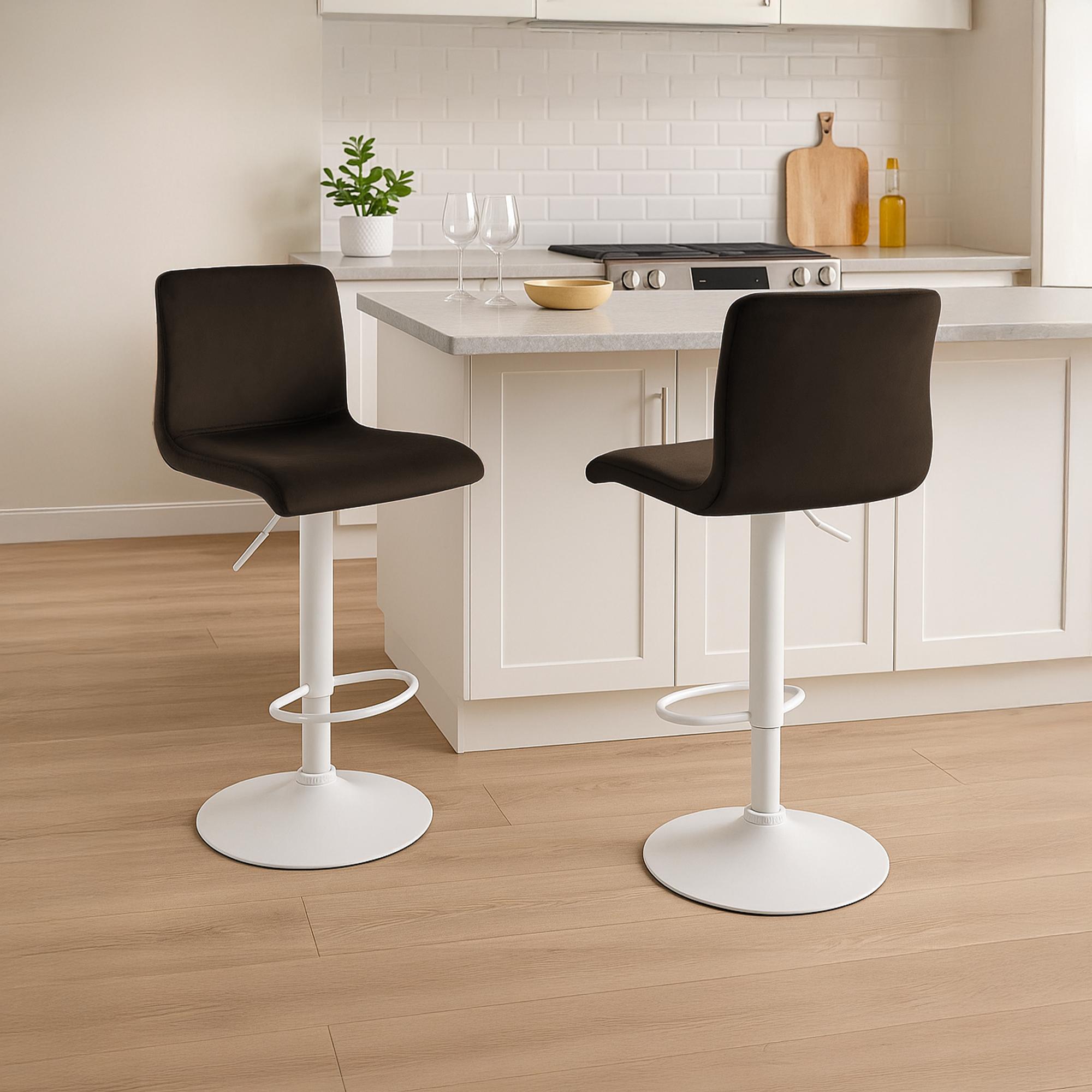 Barhocker Hoover Samt W, braun