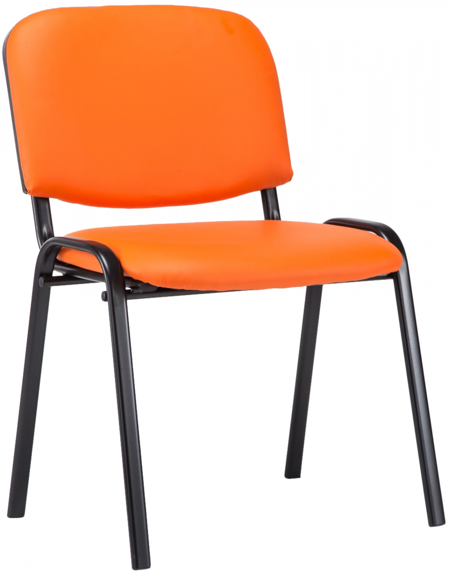 Besucherstuhl Ken Kunstleder, orange