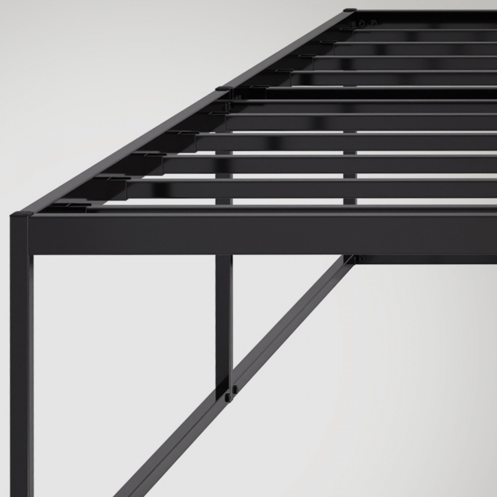 Metallbett Scala 200x200x25 cm, schwarz