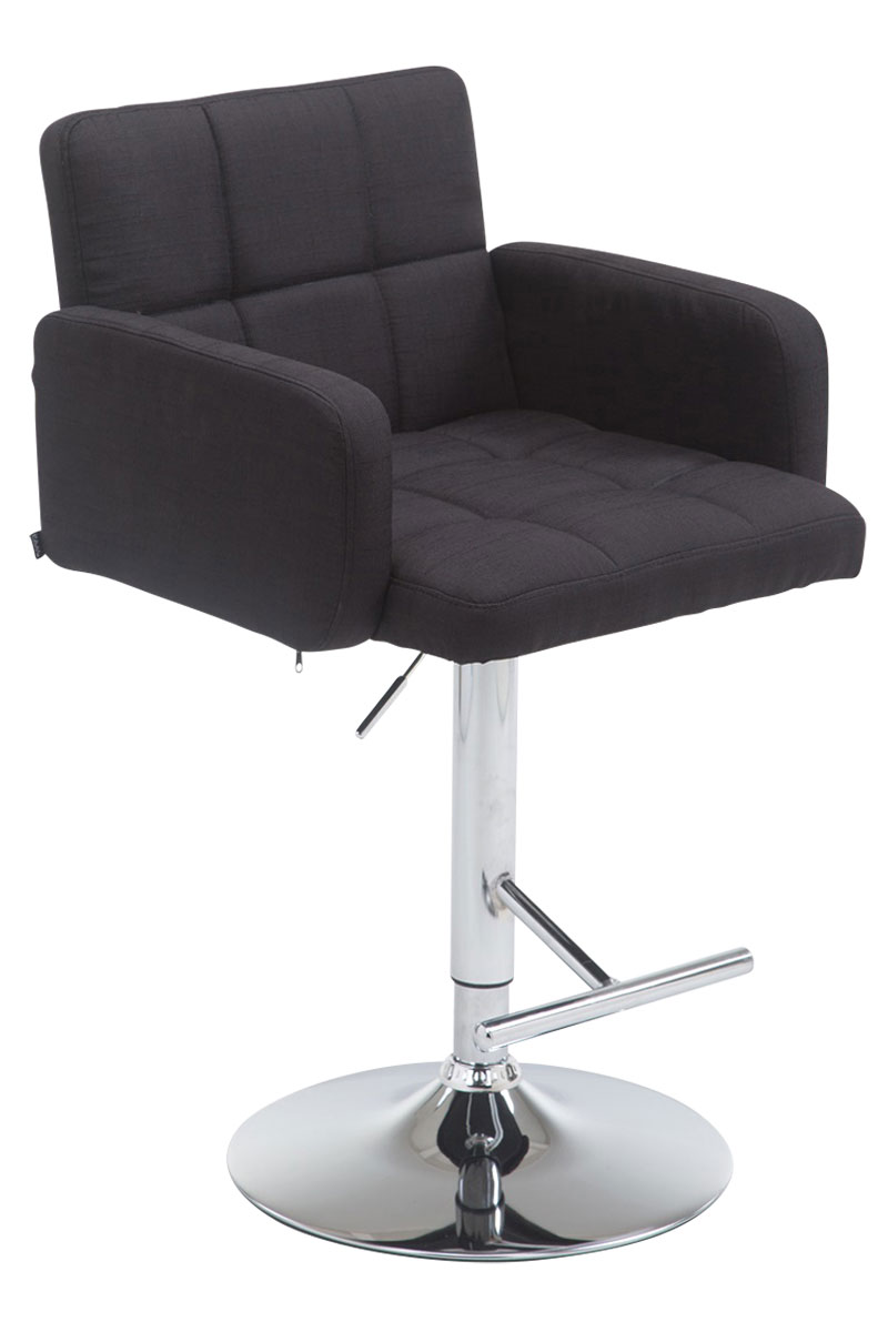 Barhocker Los Angeles Stoff C, schwarz