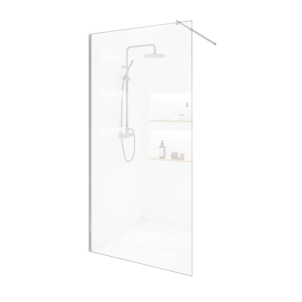 Duschabtrennung ESG-Glas BAKI - 90 x 200 cm Aluminium