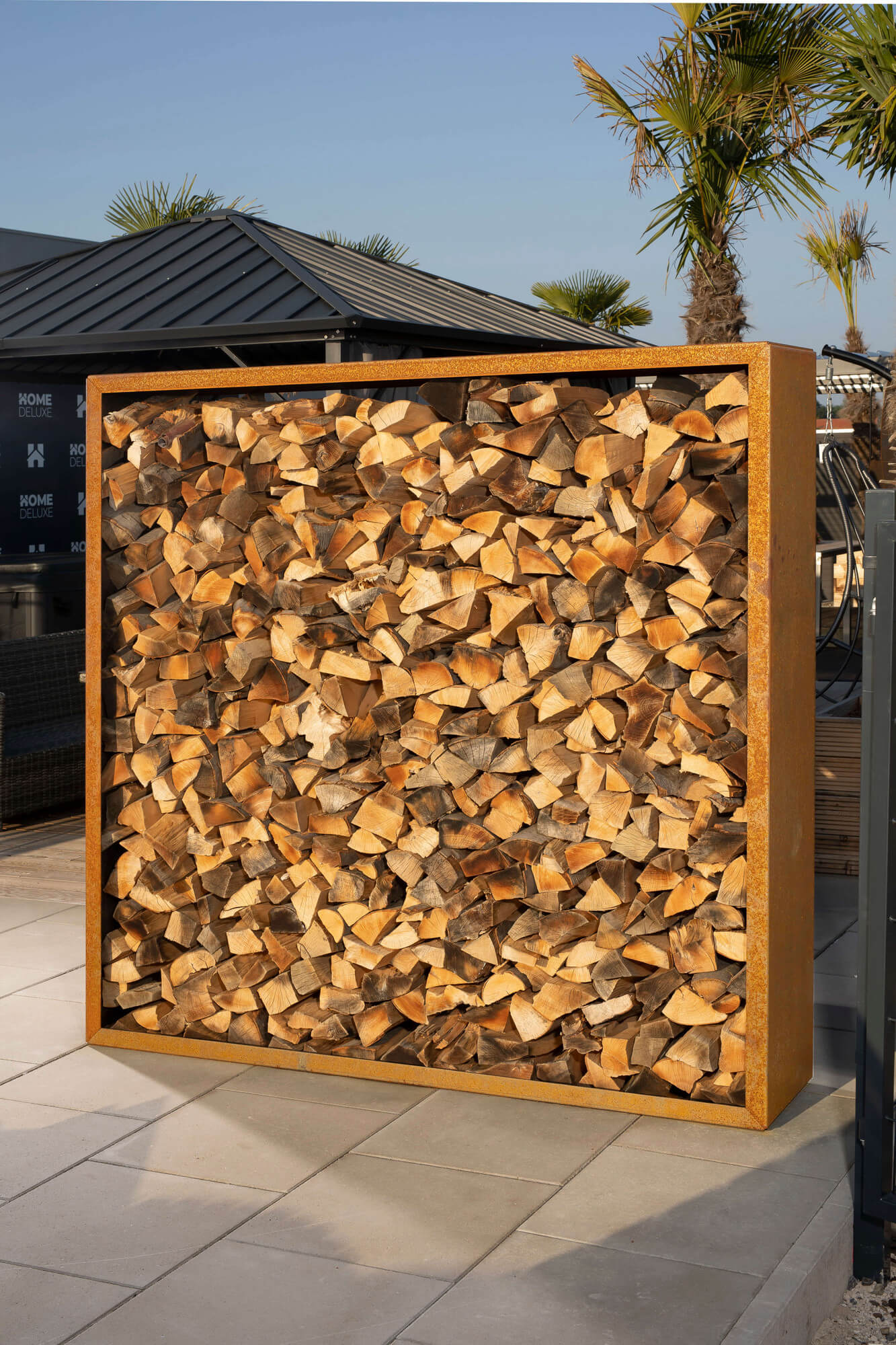 Holzlager aus Stahl NANGA - Made in Germany