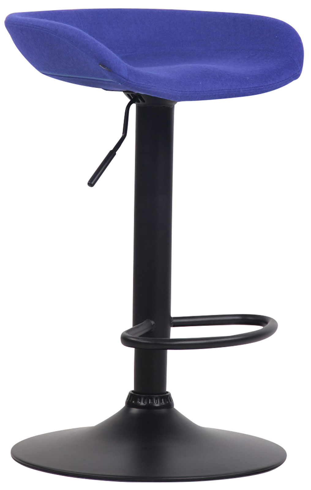 Barhocker Anaheim Filz schwarz, blau