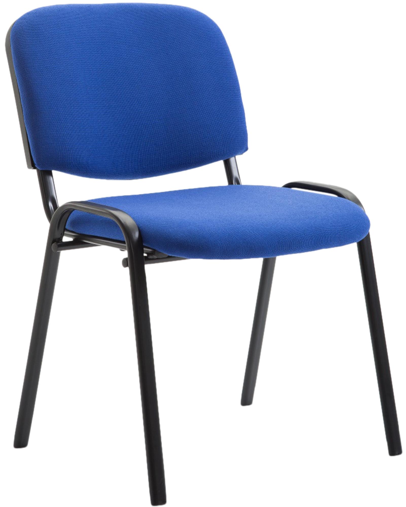 Besucherstuhl Ken V2 Stoff, blau