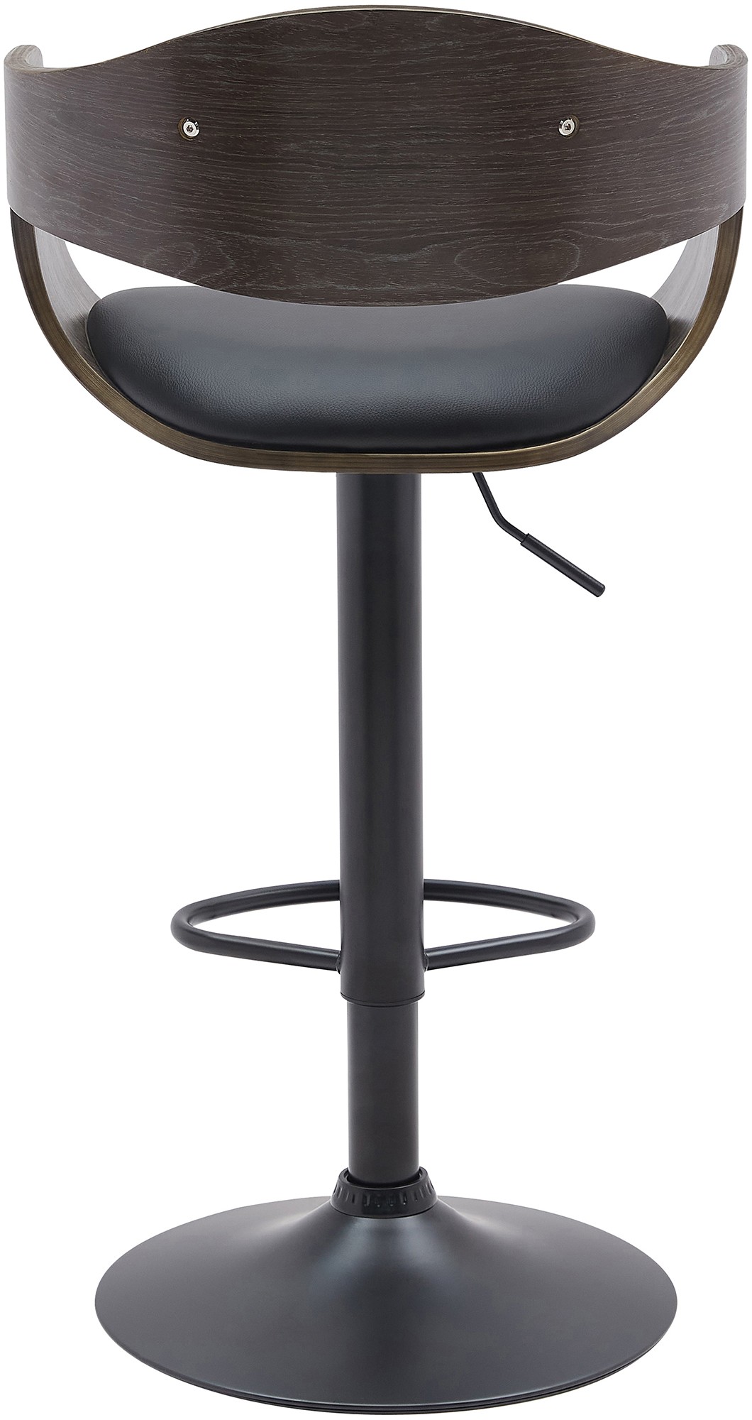 2er Set Barhocker Kingston B Kunstleder, schwarz/grau