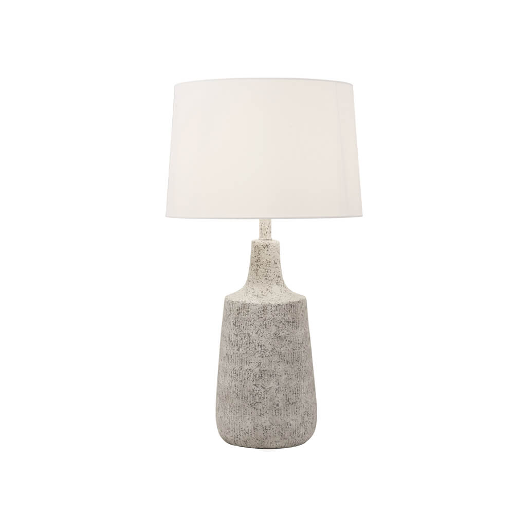 Kleine Tischlampe in Steinoptik CARO - Weiß