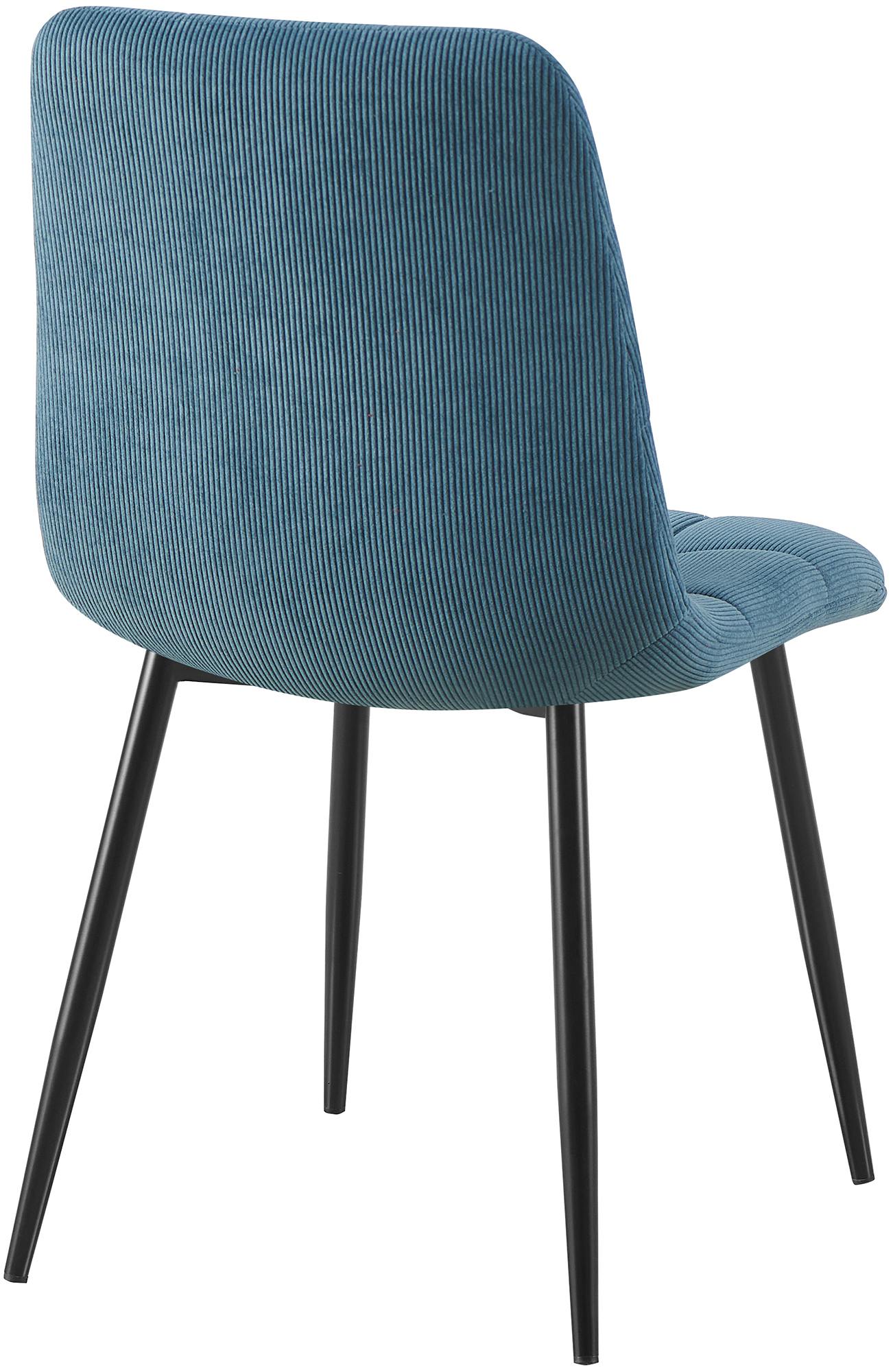 Esszimmerstuhl Tilde Cord, blau