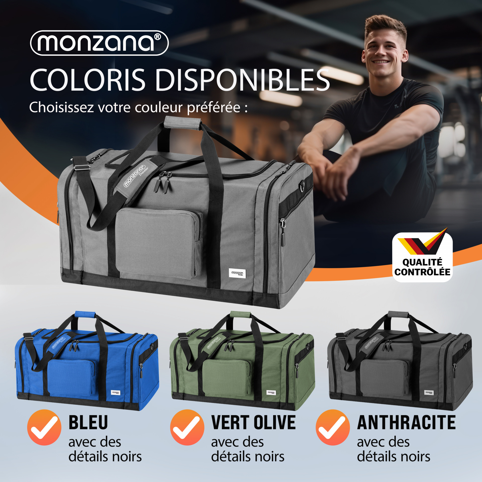 Reisetasche Anthrazit 90L