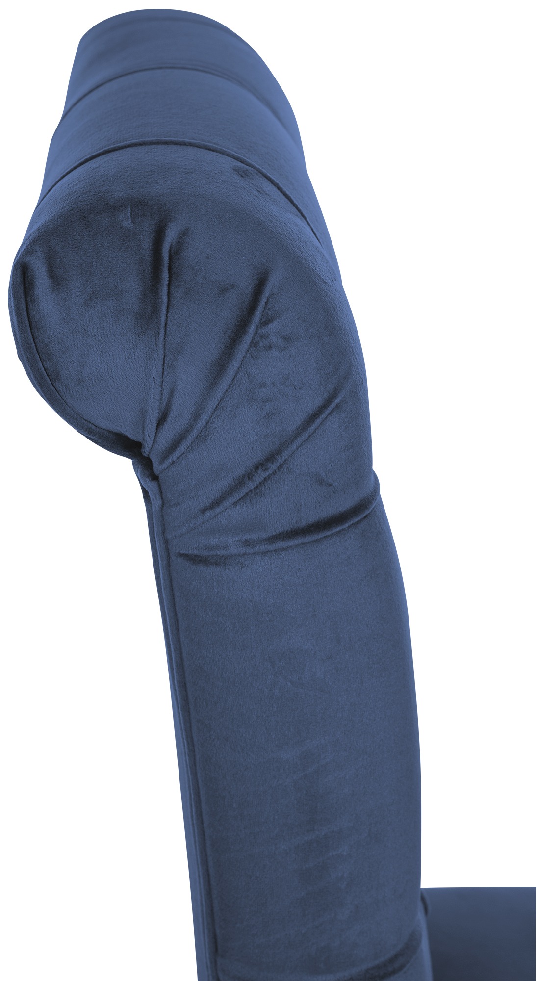 2er Set Esszimmerstühle Lisburn Samt, blau