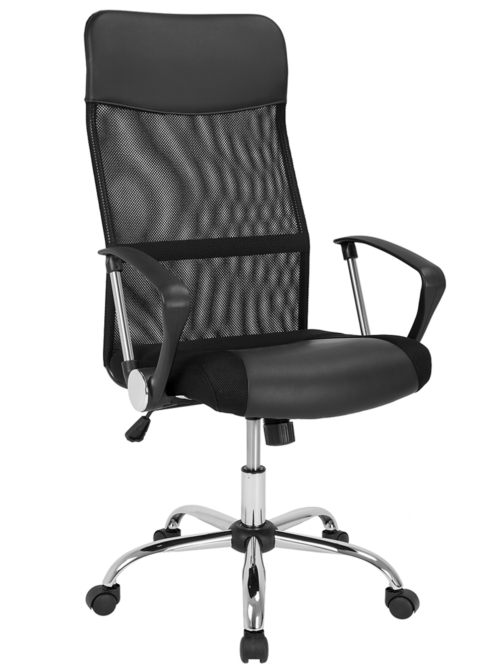 Bürostuhl Deluxe Schwarz mit Netz