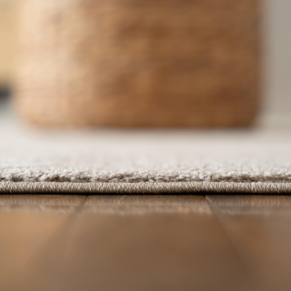 Kurzflor Teppich FOFI - 230 x 160 cm Creme