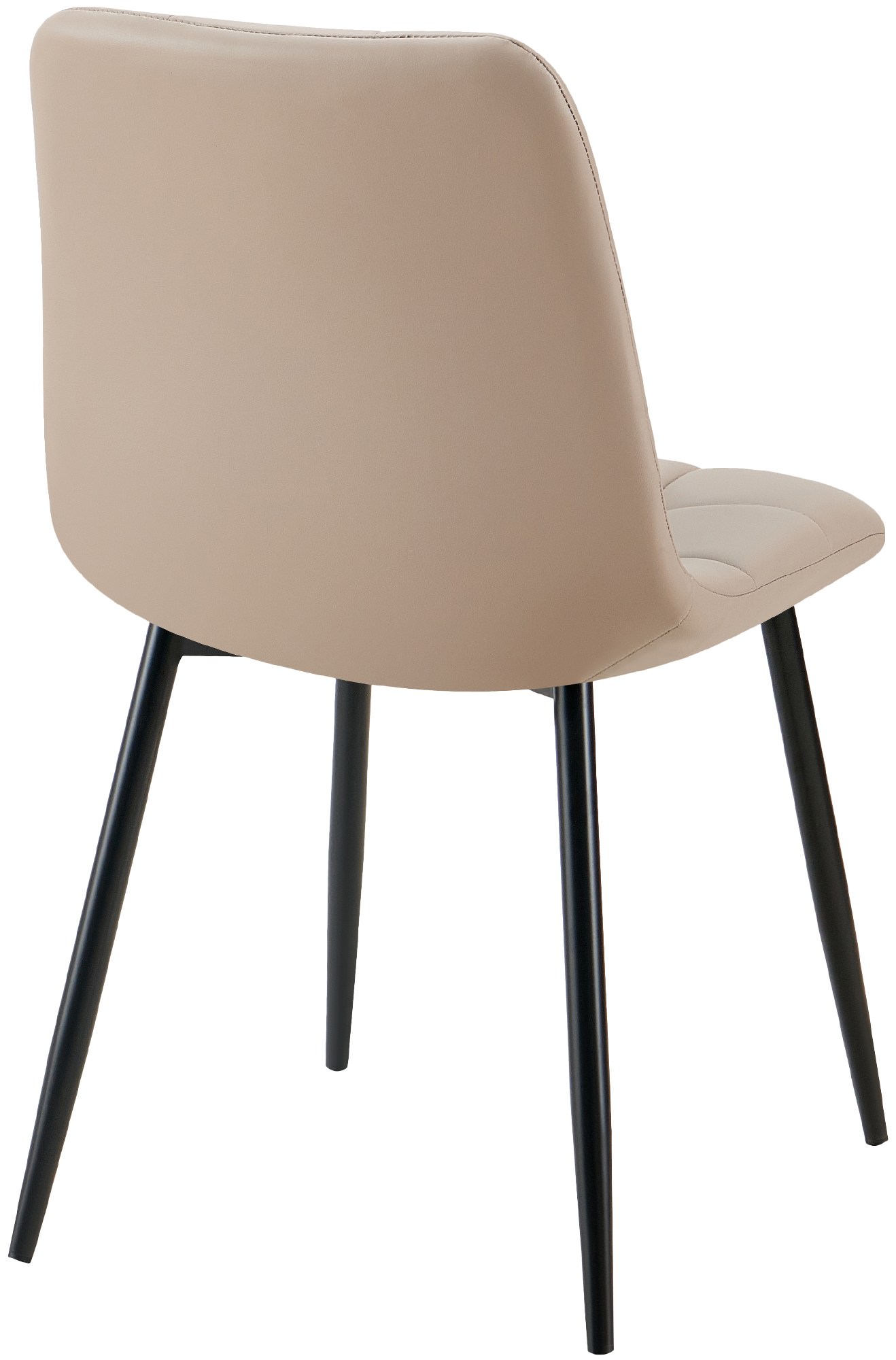 4er Set Esszimmerstuhl Antibes Kunstleder, taupe