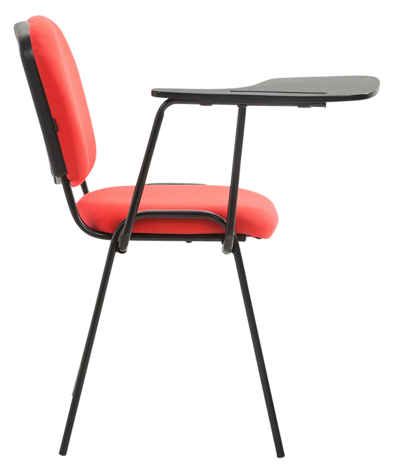 4er Set Stühle Ken mit Klapptisch Stoff, rot
